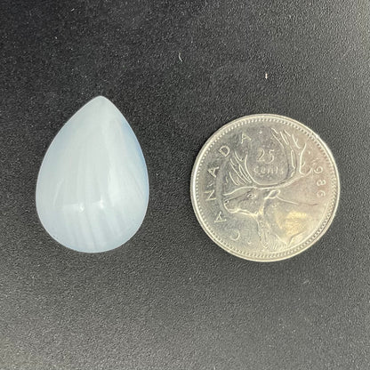 Smooth Flat-back Teardrop 25/18mm Jewel