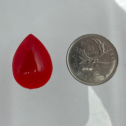 Smooth Flat-back Teardrop 25/18mm Jewel