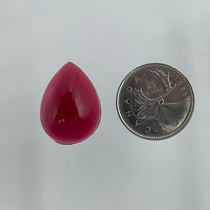 Smooth Flat-back Teardrop 25/18mm Jewel