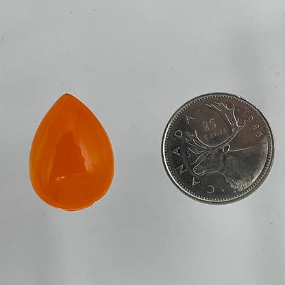 Smooth Flat-back Teardrop 25/18mm Jewel