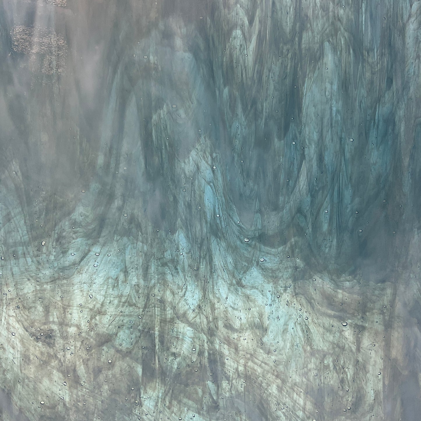 PW 96-49 Steel Blue Transparent & White Wispy