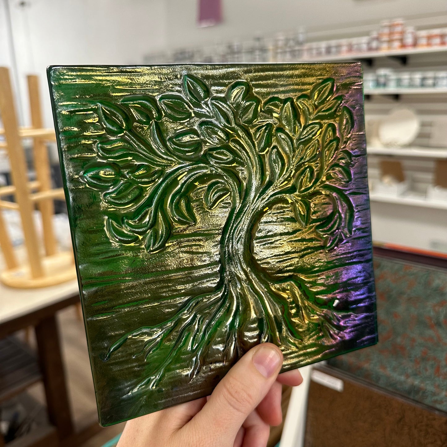 Tree of Life Textured Glass