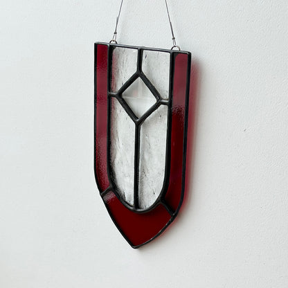 "Scarlet" Stained Glass Suncatcher