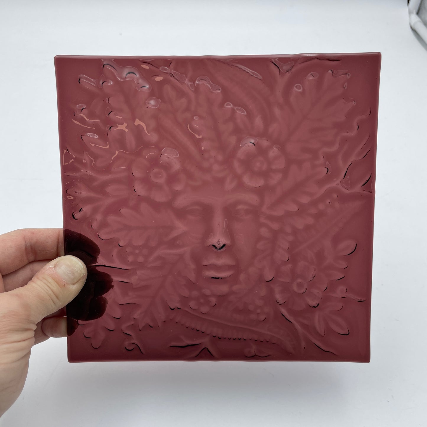 "Lady in the Woods" Textured Glass