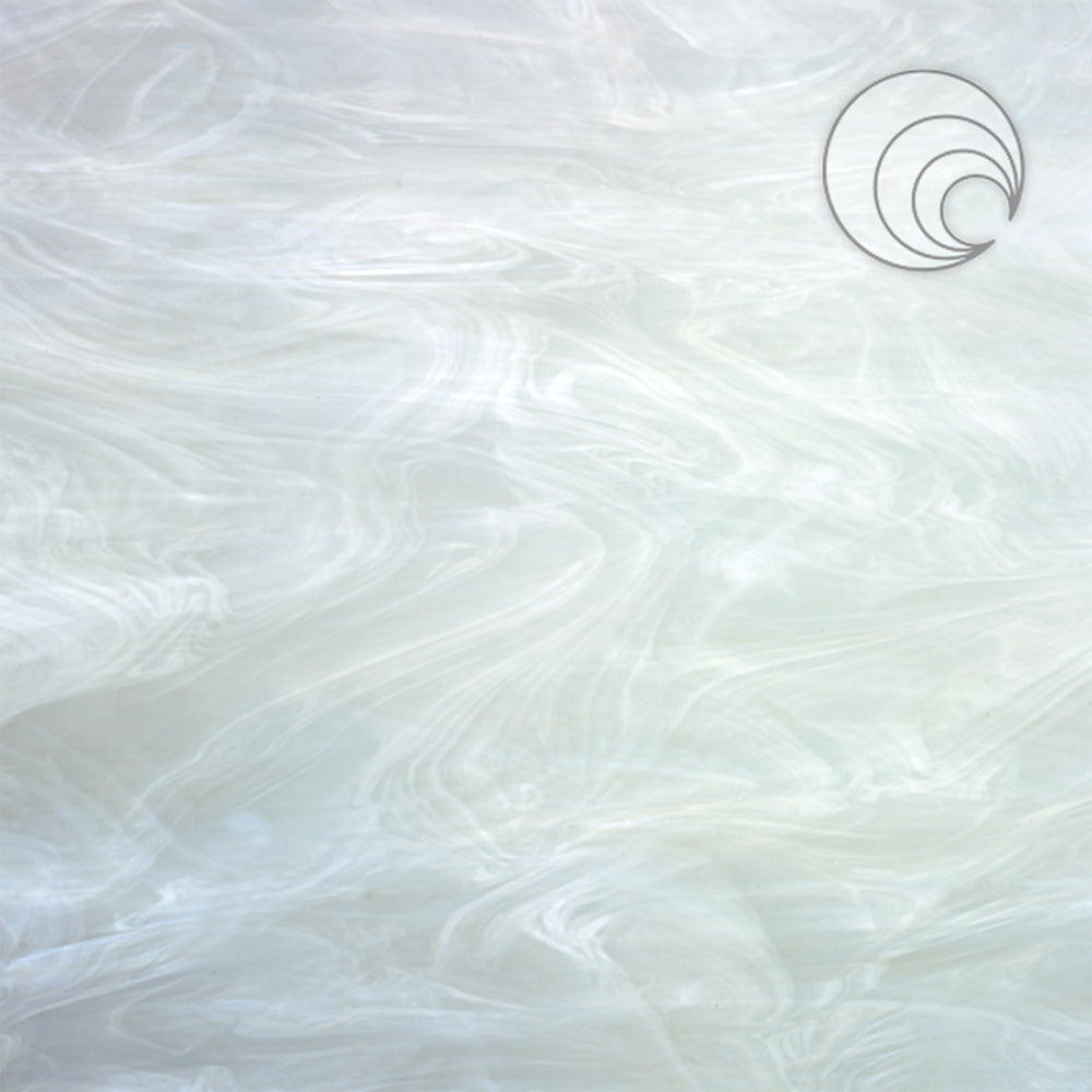White wispy piece of glass.