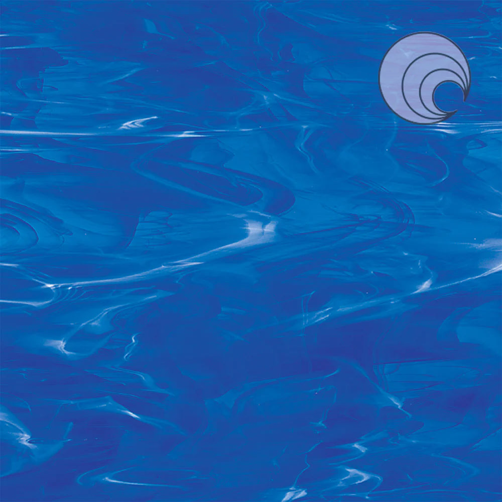 OGT 339-6S-F Dark Blue/White, Wispy Smooth Fusible