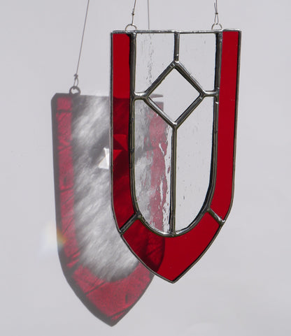 "Scarlet" Stained Glass Suncatcher