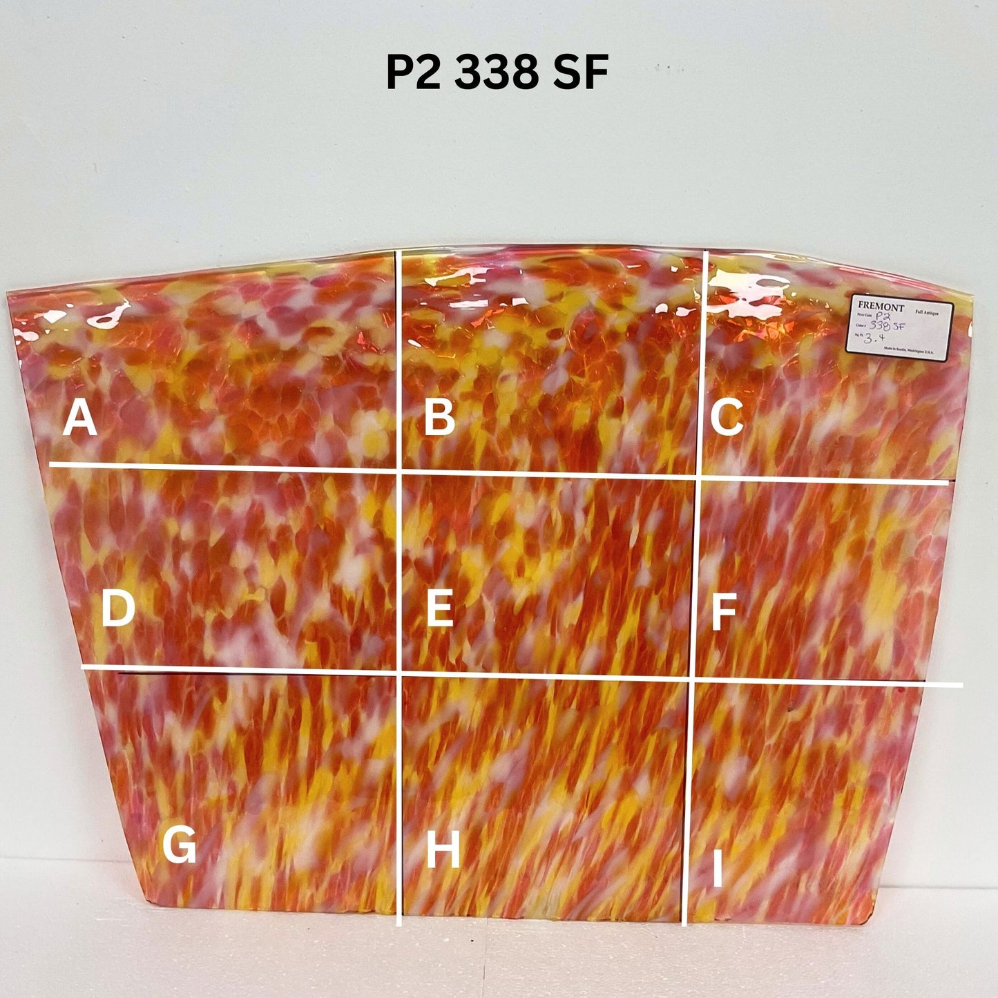 Fremont P2 338SF Orange, Yellow & Pink Frit