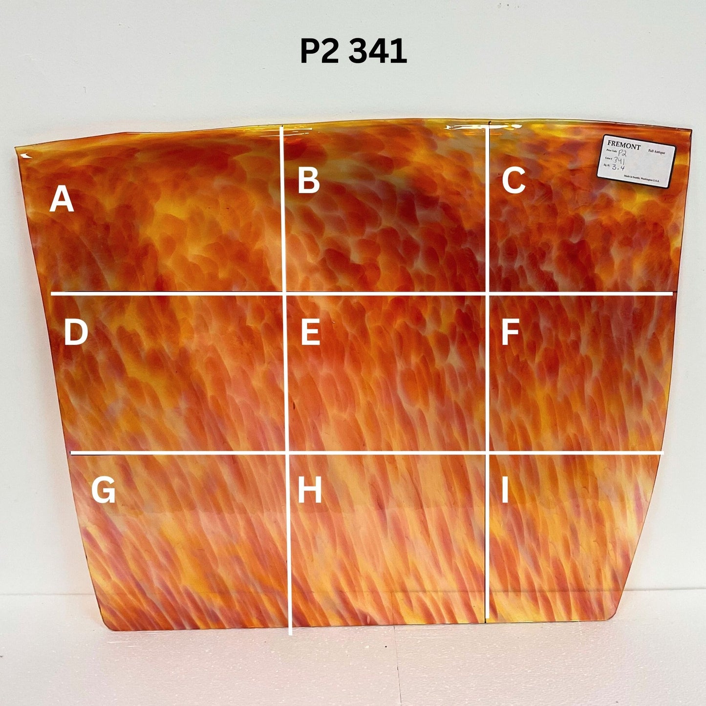 Fremont P2 341 Pink & Gold Frit