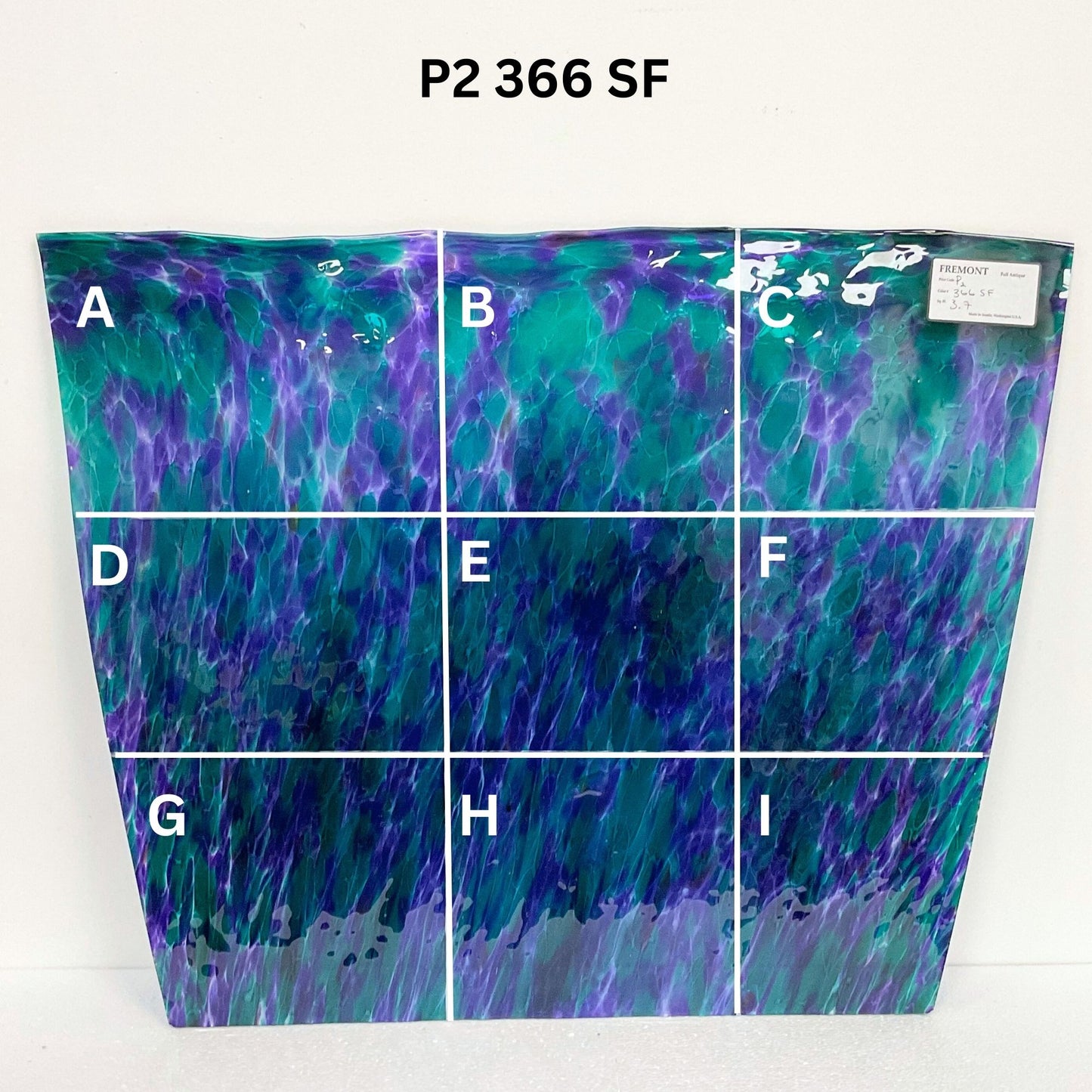 Fremont P2 366SF Purple, Teal Frit