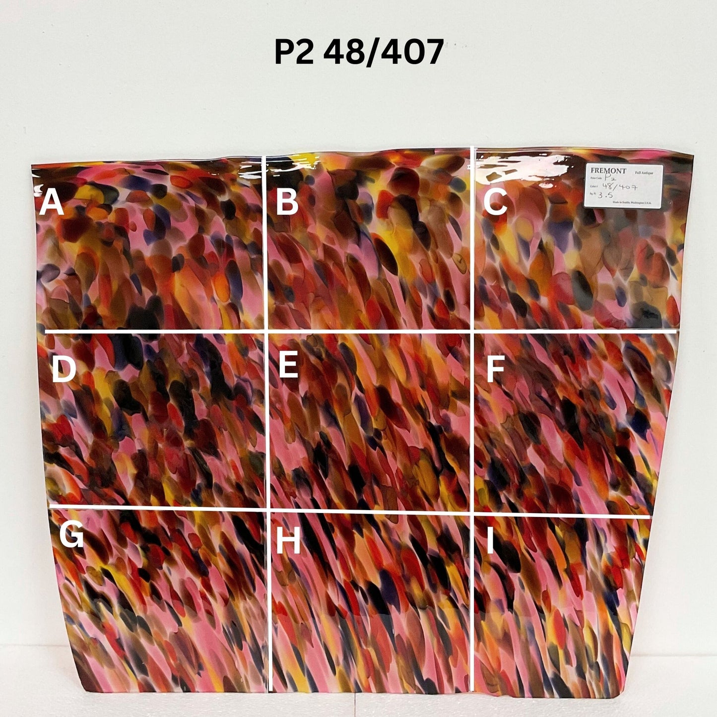 Fremont P2 48/407 Pink, Red & Purple Frit