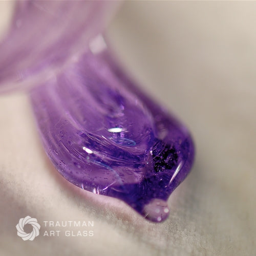 Trautman Art Glass Purple Lollipop Glass Rods