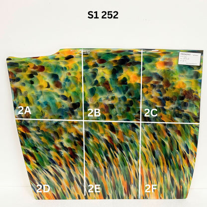 Fremont S1 252 Amber and Blue Multicolour Frit