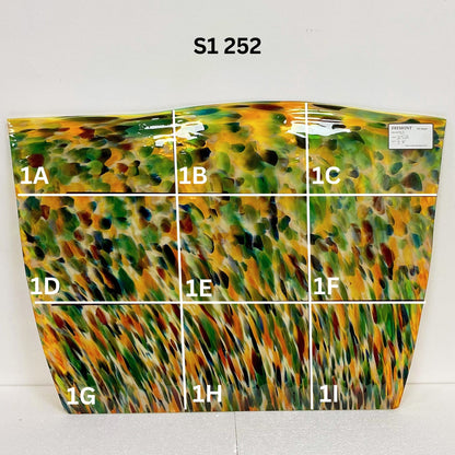 Fremont S1 252 Amber and Blue Multicolour Frit