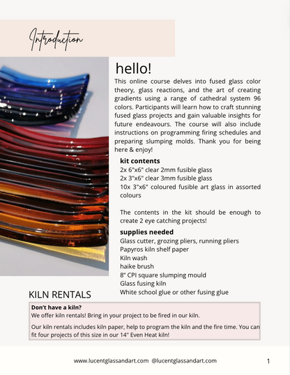 Fused Glass Colour Theory PDF & Kit