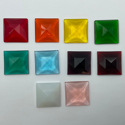 Square Faceted Jewels