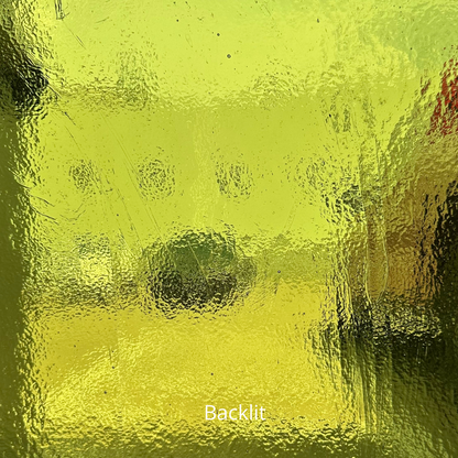 Lime green fusible art glass.