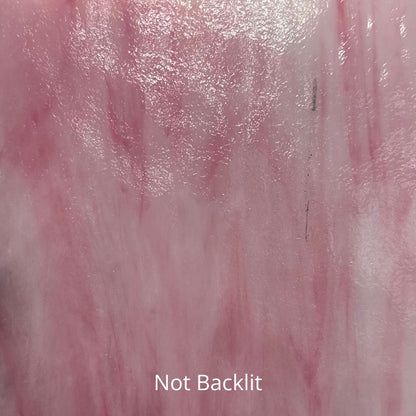 A sheet of pink glass.