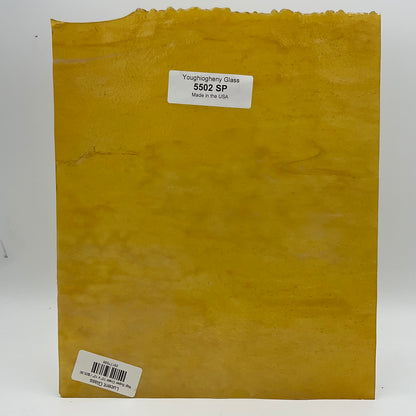An amber stained glass sheet.
