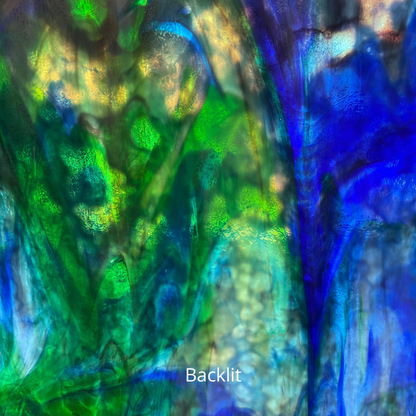 YO U-00-485 Cobalt Blue and Emerald Green Granite Texture