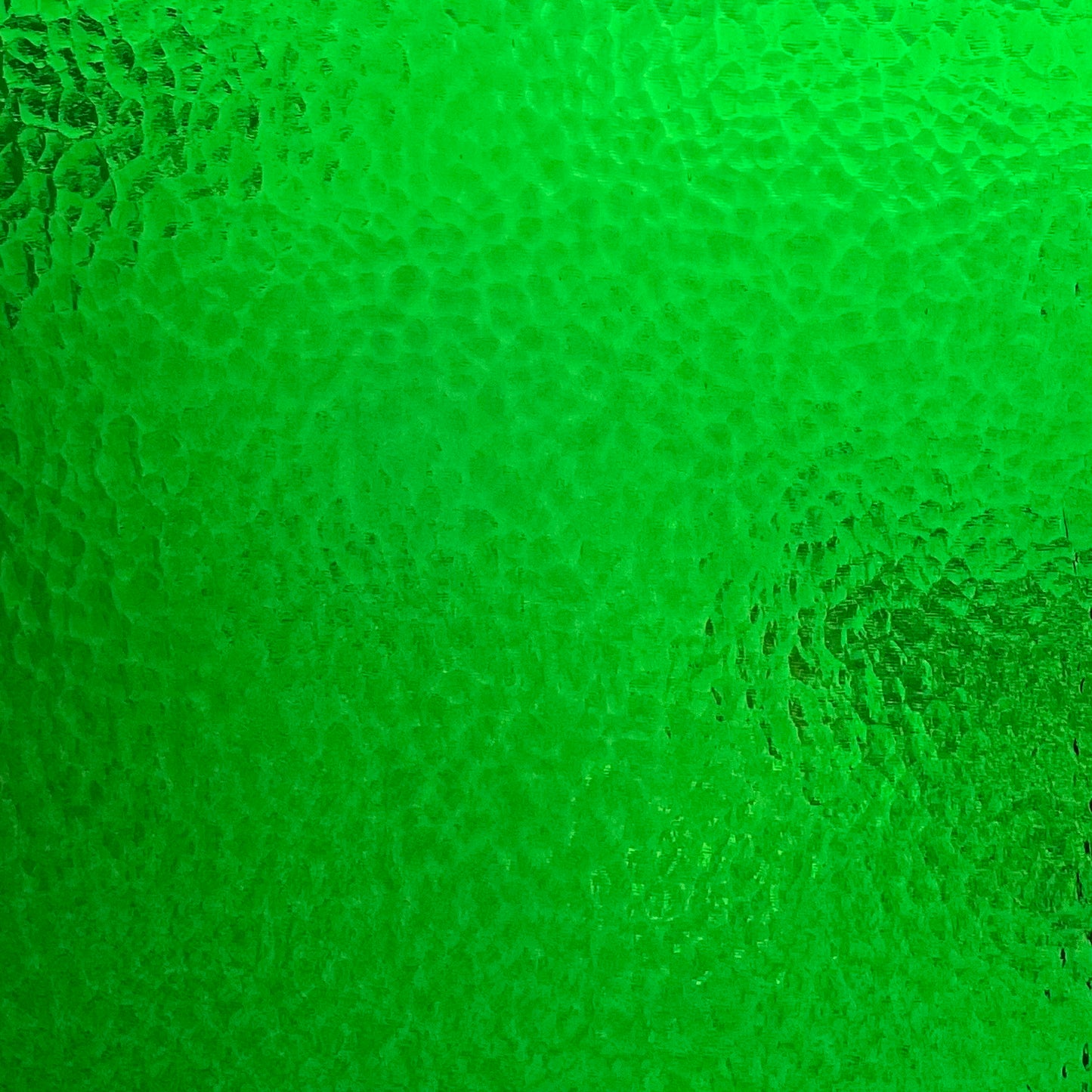 OGT 123H-F Medium Green Transparent, Hammered Fusible