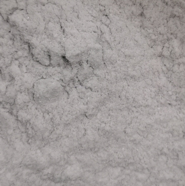 Close-up view of a powdery material, likely to be glass frit used in crafting.