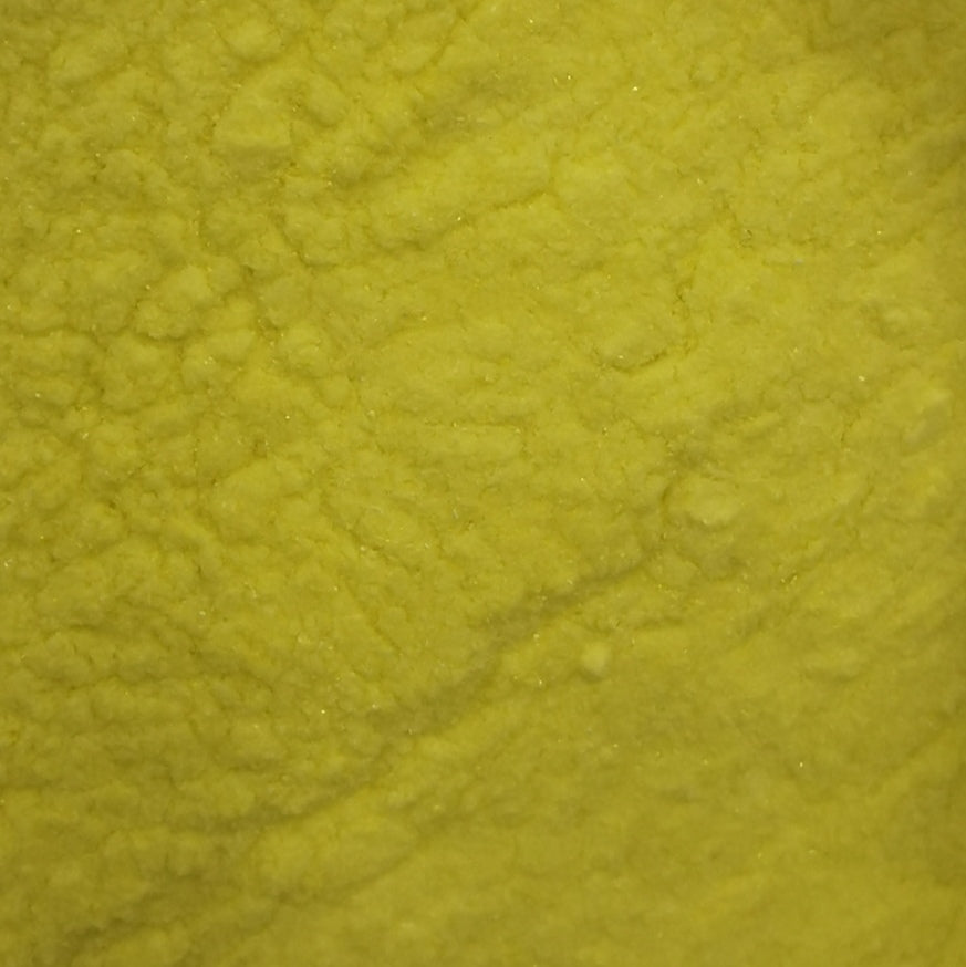 Crushed glass in yellow