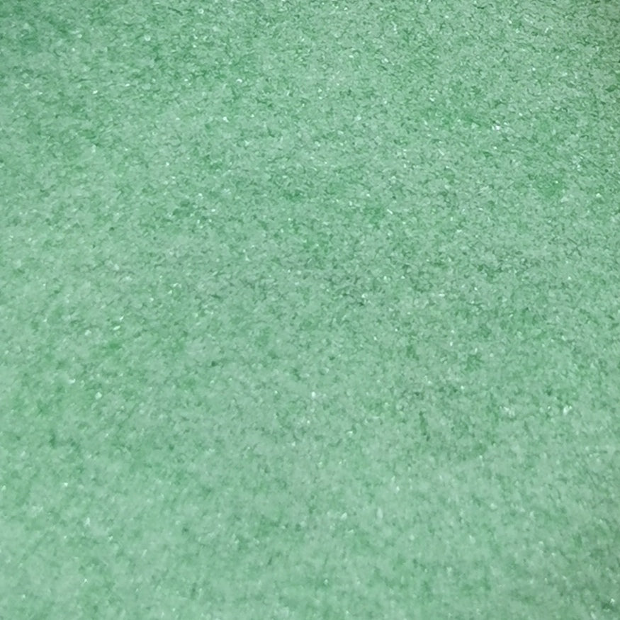 Crushed glass in green