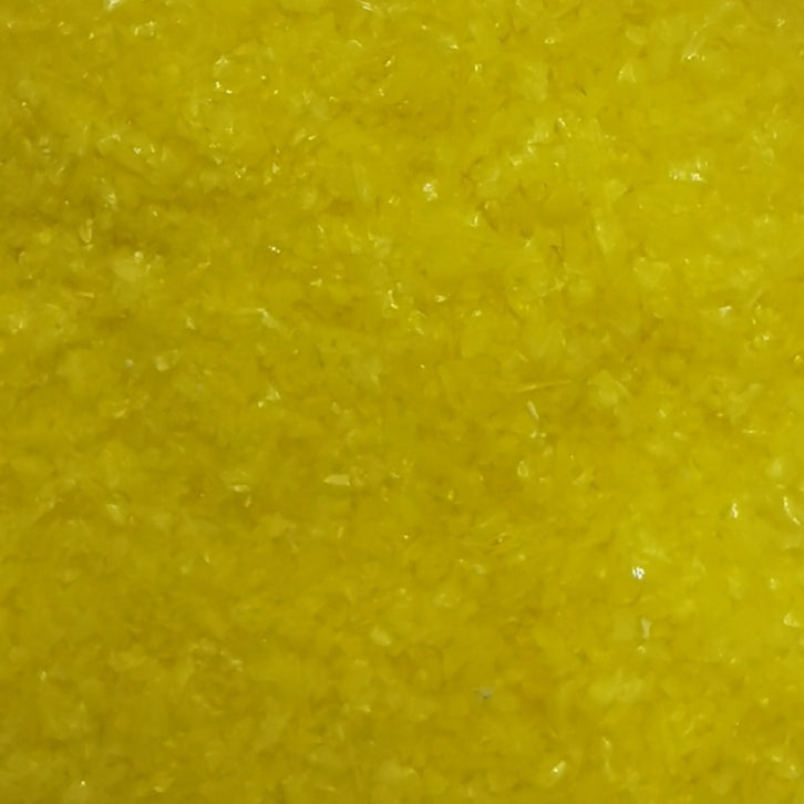 Crushed glass in yellow.