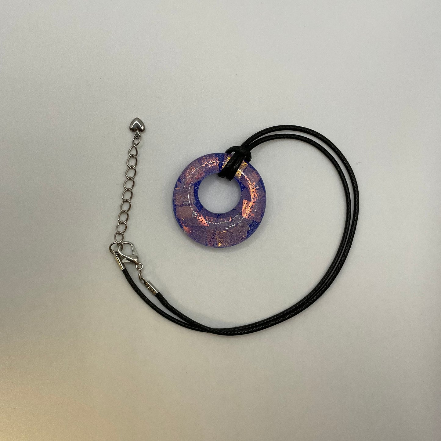 "Constellations" dichroic art glass necklace