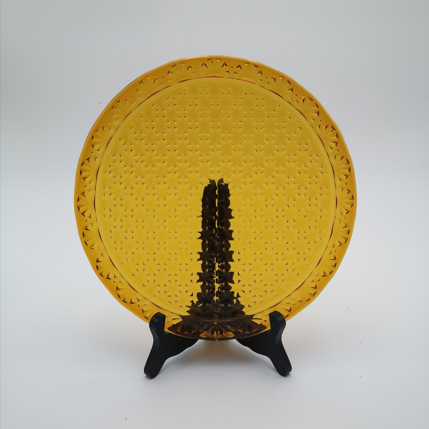 9" TEXTURED GLASS PLATE