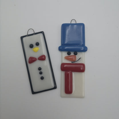 Fused Glass Christmas Ornament