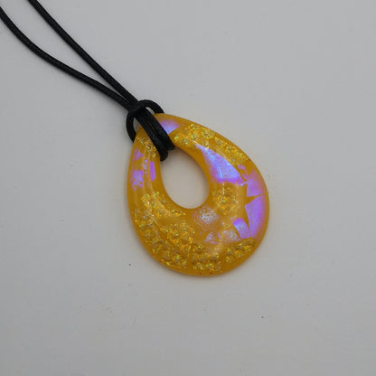 "Vast Ocean" Fused Glass Necklace