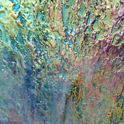 YO U-65-851 IR Gold pink, purple, blue, sea green granite iridescent