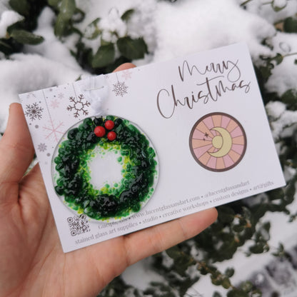 Fused Glass Christmas Ornament