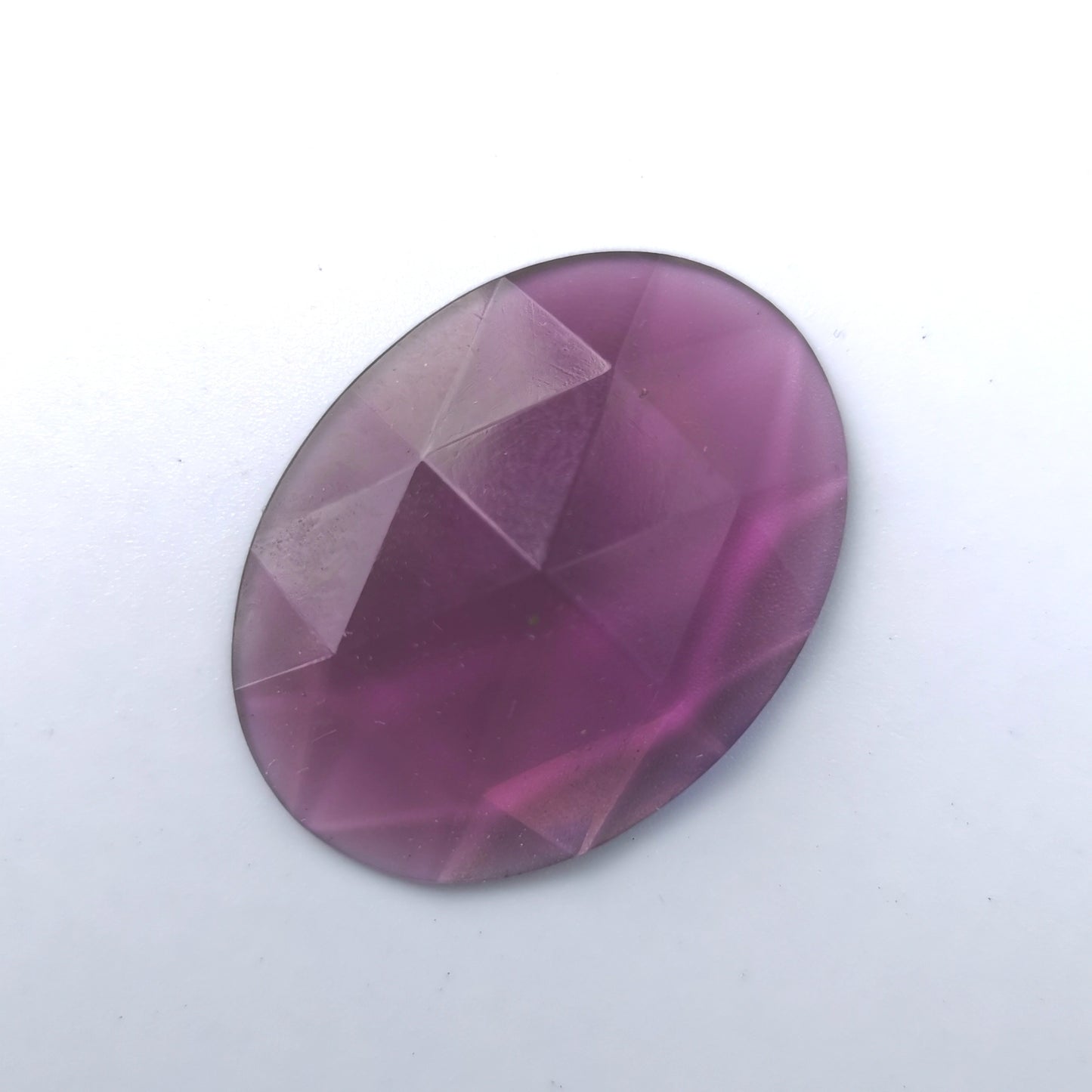 Light purple faceted glass jewel